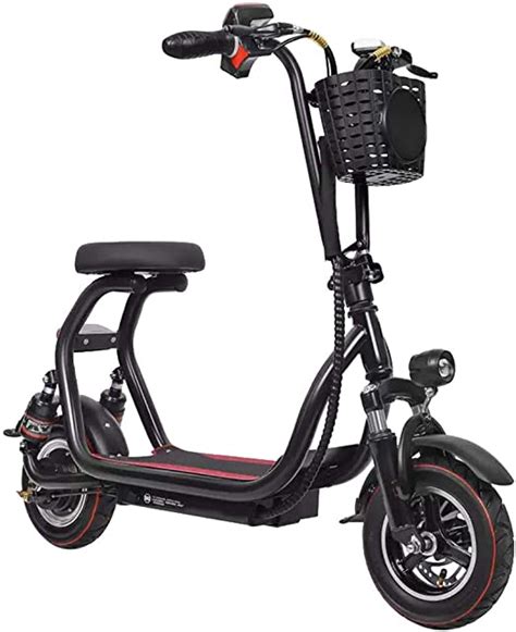 Llpdd Scooter Mini Elektrischer Roller Mit Sitz Anti Diebstahl