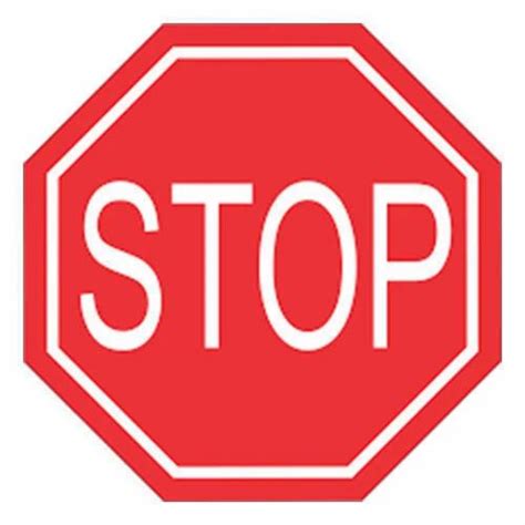Retro Reflective Red Stop Sign Board Shape Octagonal 900mm At Rs 300