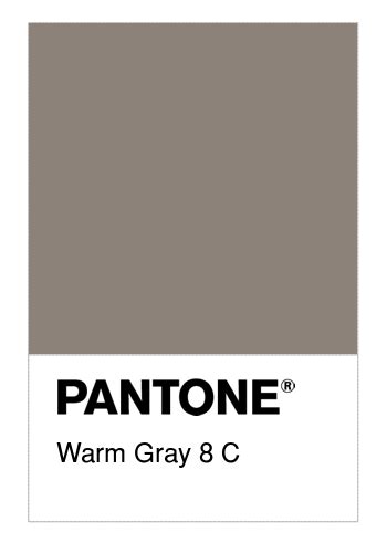 Colore Pantone® Warm Gray 8 C Numerosamenteit