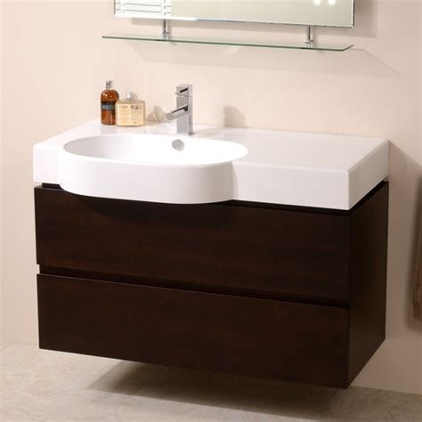 They make the bathroom look bigger. Madrid 1000mm Walnut Vanity Unit