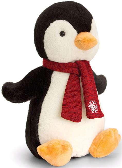Keel Toys Penguin With Scarf 25cm Soft Toy Plush Animal Babytoddler