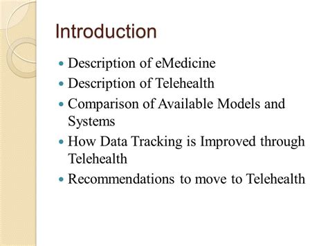 benefits of telemedicine 791 words presentation example