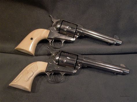 Colt Saa Matched Pair From 1960 Ivory Grips For Sale