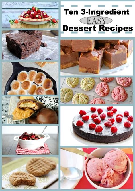 Easy homemade pies, cookies, cake, and more. easy homemade desserts recipes with few ingredients