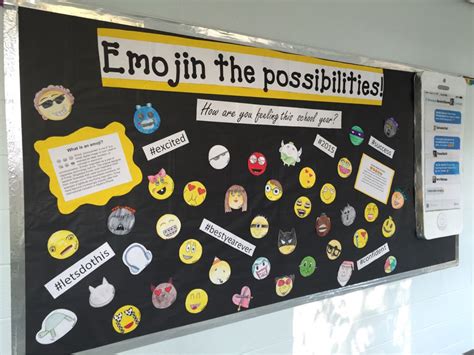 Pin By Bulletin Board Queen Donalee On Classroom Ideas Emoji Bulletin