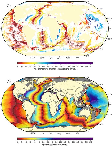 A Global Data Set Of Present‐day Oceanic Crustal Age And Seafloor