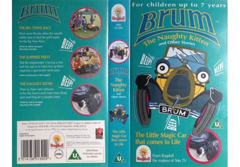 Brum The Naughty Kitten 1995 On Video Collection United Kingdom Vhs