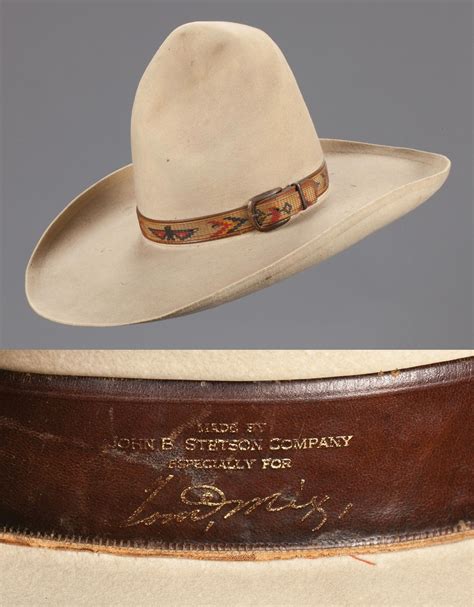 Tom Mixs Personal Stetson Hat One Of Toms More Famous Hats Made