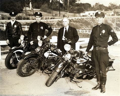 South Pasadena Police With Motorcyles Ca 1940 South Pasadena