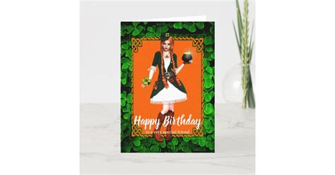 Irish Girl Birthday Card