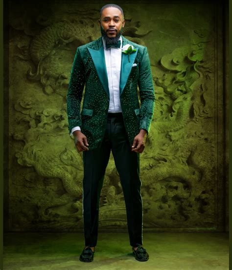 Emerald Green Wedding Suit F