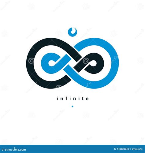 Logotipo Conceptual Del Lazo Del Infinito Vector Especial Ilustración