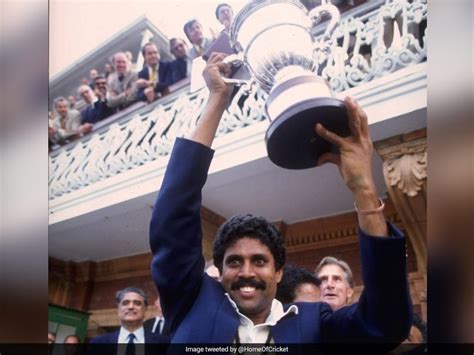 Kapil Dev Lifting The 1983 World Cup Trophy At Lords Was The Most