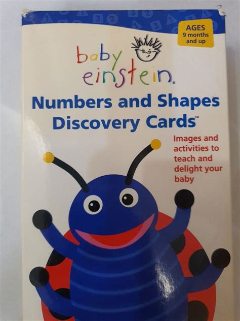 Baby Einstein Numbers And Shapes Discovery Cards Hobbies And Toys Books
