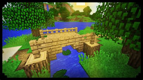 Minecraft How To Make A Small Wood Bridge Youtube