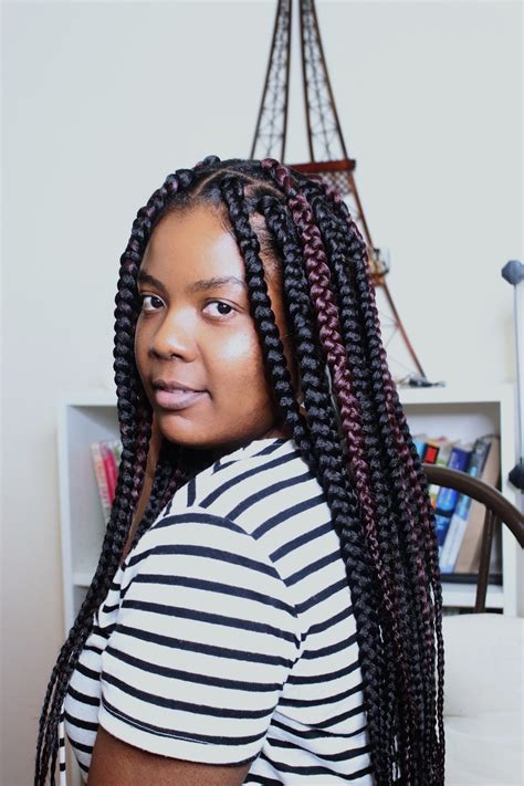 They're similar to box braids in the sense that your hair is sectioned off into squares before braiding. Best Braiding Hair To Create Jumbo Box Braid Style For ...
