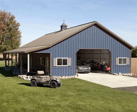 The pole barn is the most simple of all shed designs. Pole Barns & Garages | Central PA contractor specializing ...