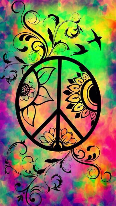 ☮ American Hippie Psychedelic Art ~ Peace Sign Happy Hippie Hippie