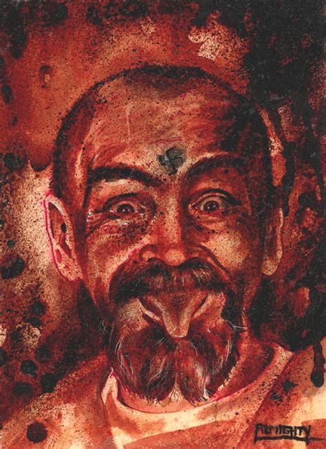Charles Manson Port Dry Blood Painting By Ryan Almighty Pixels