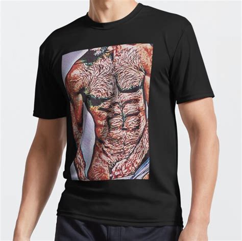 Hairy Daddy Homoerotic Gay Art Male Erotic Nude Male Nudes Male Nude Active T Shirt By