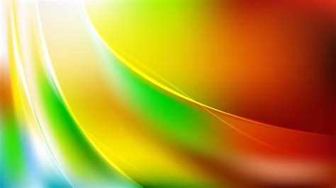 Free Abstract Red Yellow And Green Curve Background