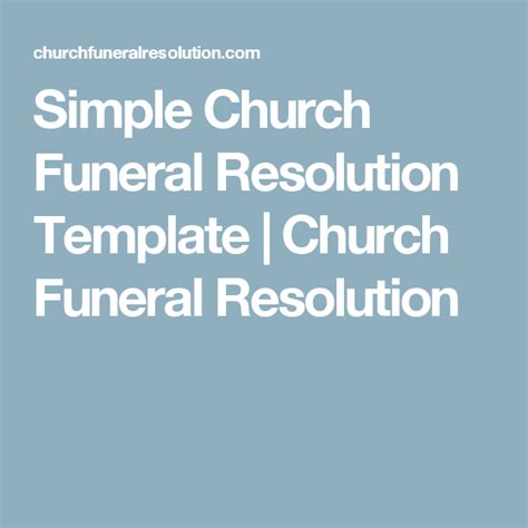 Free Printable Funeral Resolutions Customize And Print