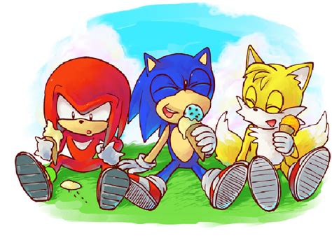 Sonic And Tails And Knuckles Fan Art
