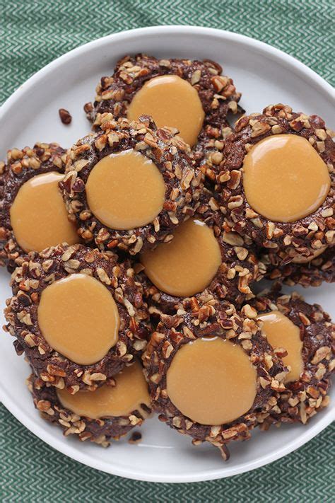 Caramel Pecan Thumbprint Cookies Recipe Caramel Pecan Thumbprint