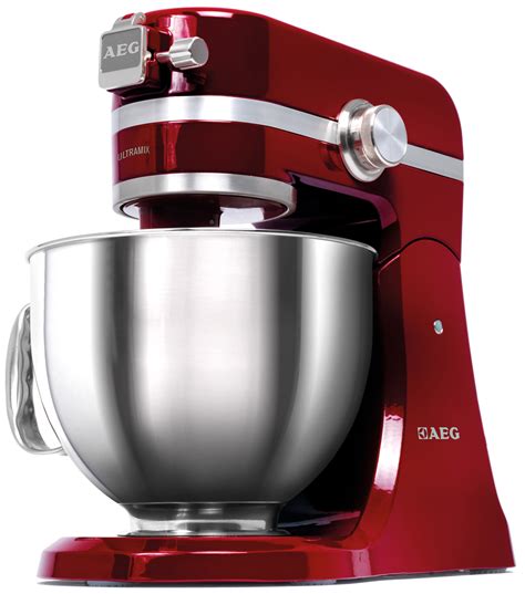 Wir shinyoung mechanik ist die nr. AEG Küchenmaschine UltraMix in WatermelonRed und Tungsten Grey