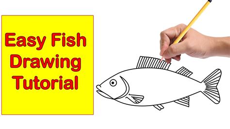 Start this first step by making the circle shapes for the fish's body and head like so. Simple Fish Drawing at GetDrawings | Free download