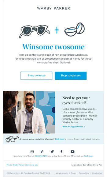 Know What Goes Great With Contacts Warby Parker Email Archive