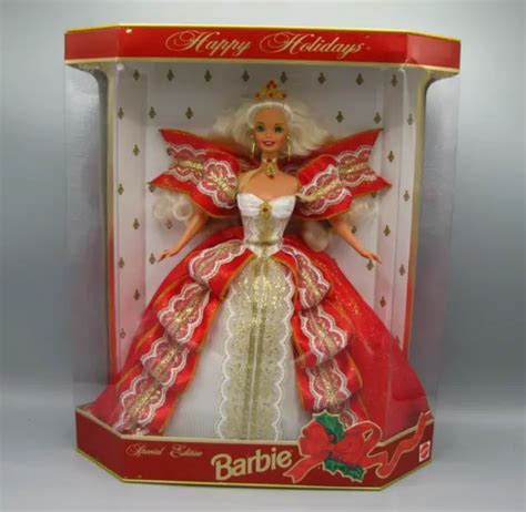 1997 Barbie Happy Holidays Special Edition Vintage Mattel Blonde Doll Mib 2999 Picclick