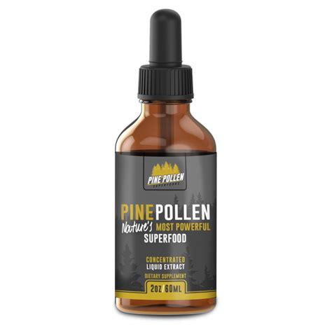 A good tincture is just enough alcohol (vodka works fine) to dissolve the pine pollen and then a few drops under the tongue. Pine Pollen Tincture - Extra Strength Liquid Extract ...