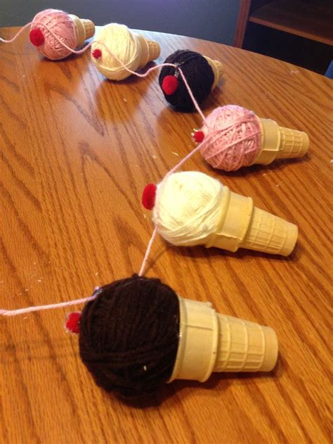 Super Cute Neapolitan Ice Cream Cone Garland Made With Pottery Barn