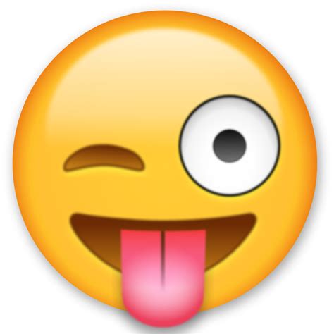 Winking Face With Tongue Emoji Winking Face Emoji Aufkleber My Xxx Hot Girl