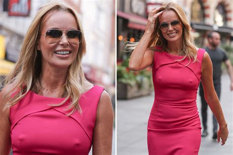Britains Got Talents Amanda Holden Shows Off Her Incredible Figure In A Pink Dress At Heart