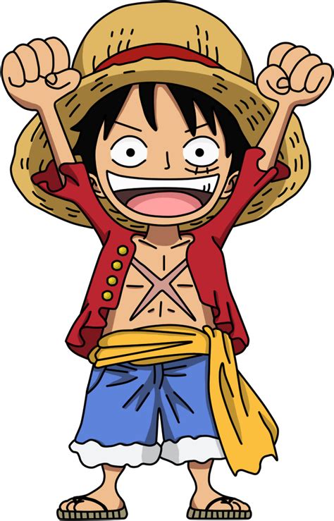 Chibi Luffy Monkey D Luffy One Piece Anime Una Pieza