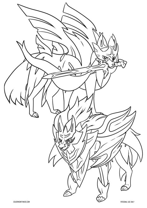 Sword And Shield Coloring Page Coloring With Kids