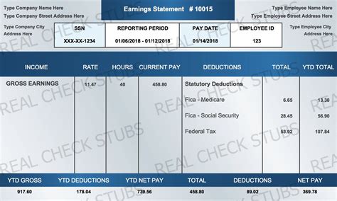 Real Paycheck Stubs Generate Your Real Check Stub In 2021 Printable