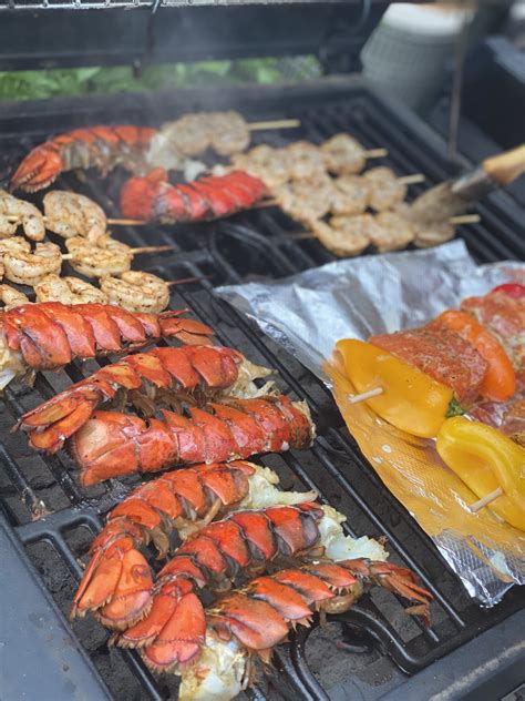 Bbq Seafood Bbq Seafood Shrimp And Lobster How To Cook Lobster