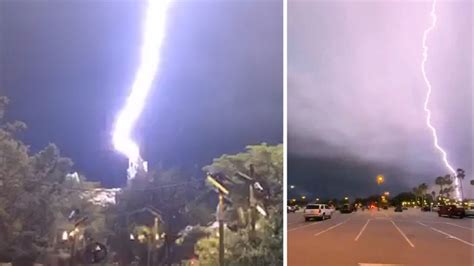 See Incredible Video Of Lightning Strikes Thunderstorms Across
