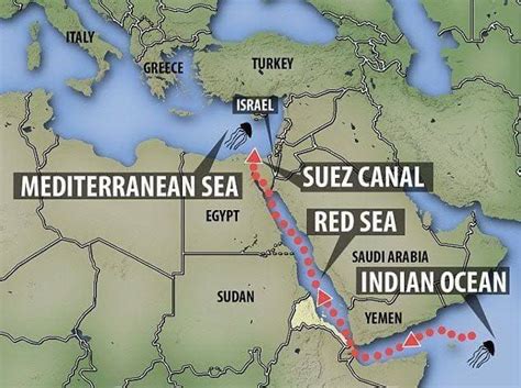 Map Of Red Sea And Suez Canal Yoshi Katheryn