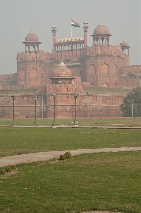 Red Fort In Old Delhi Delhi India Stock Photo Image Of Fortress