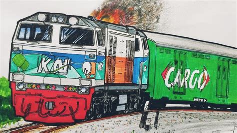 Kereta Api Kobong Cara Menggambar Kereta Api Kereta Api Indonesia