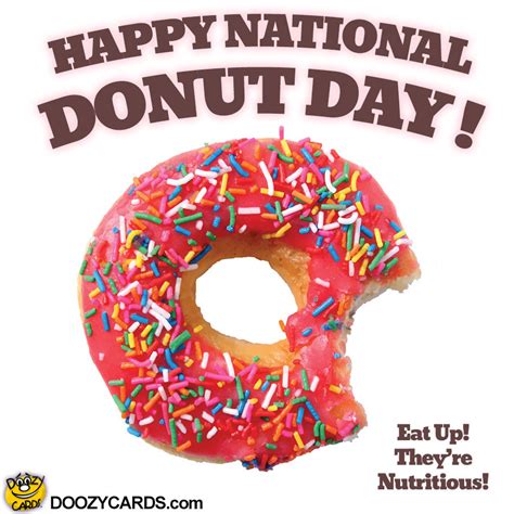Happy National Donut Day E Card Donut Greeting Card