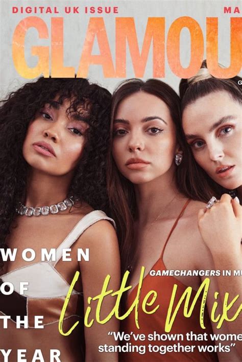 little mix on the cover of glamour magazine uk march 2021 hawtcelebs