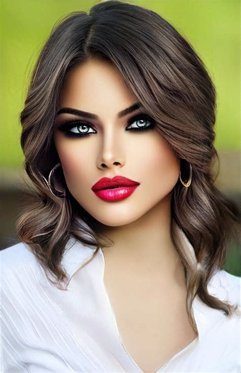 Red Lips Makeup Look Makeup Looks Brunette Beauty Old Hollywood Stars Exotic Beauties