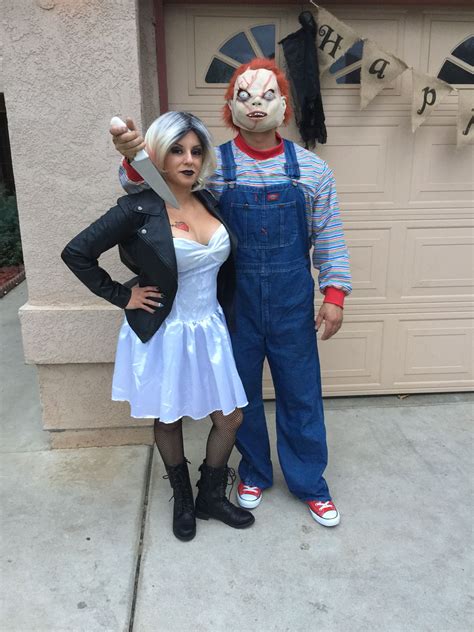 Chucky And Bride Of Chucky Couples Costumes Chucky And Tiffany