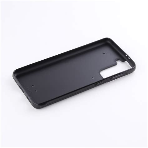 Coque personnalisée en silicone rigide noir Samsung Galaxy S23