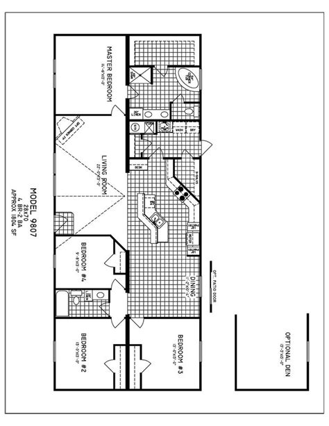 Quadruple Wide Mobile Homes Floor Plans Floorplansclick